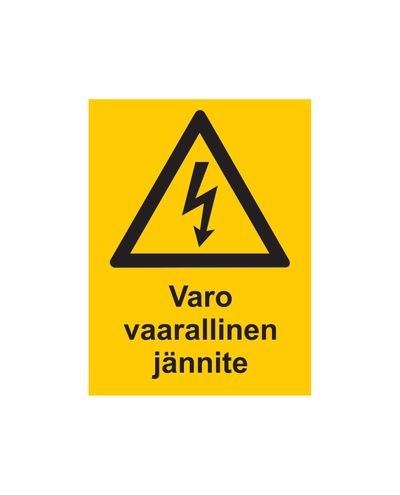 Varo vaarallinen jännite, Tarra, 200x300 mm