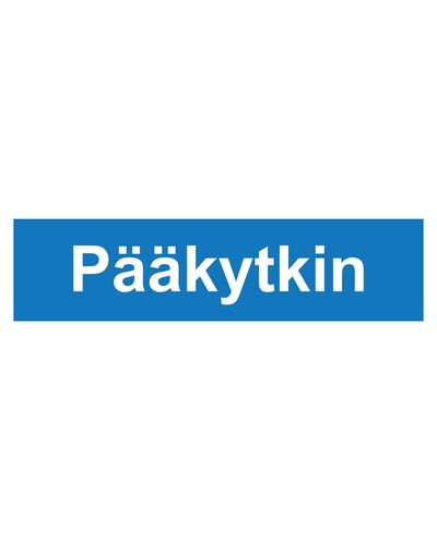 Pääkytkin, Tarra, 400x100 mm