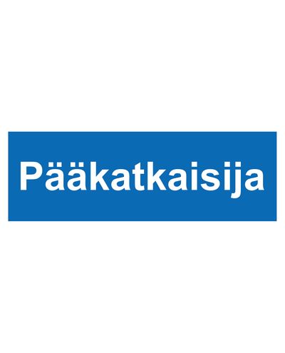 Pääkatkaisija, Tarra, 400x100 mm