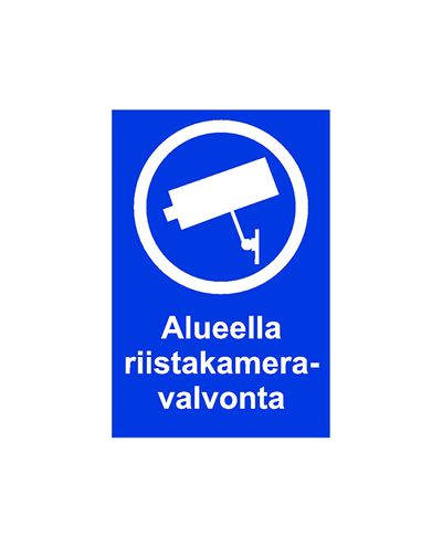 Alueella riistakameravalvonta, Tarra, 200x300 mm