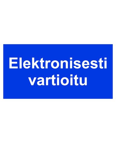 Elektronisesti vartioitu, Tarra, 400x200 mm