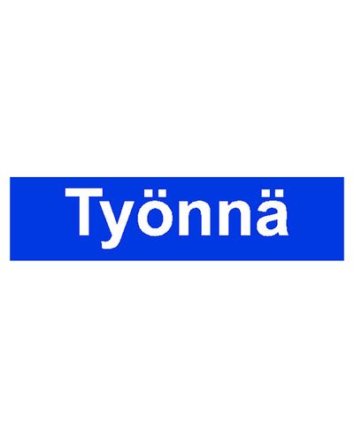 Työnnä, Tarra, 200x50 mm