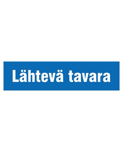 Lähtevä tavara, Tarra, 400x100 mm