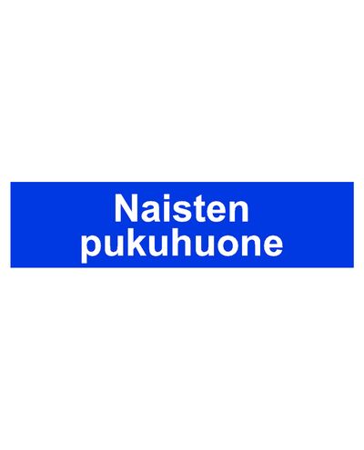 Naisten pukuhuone, Tarra, 400x100 mm