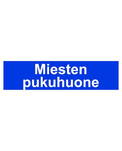 Miesten pukuhuone, Tarra, 400x100 mm