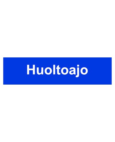 Huoltoajo, Ibond alumiini, 400x100 mm