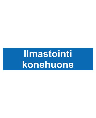 Ilmastointikonehuone, Tarra, 400x100 mm