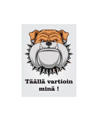Täällä vartioin minä, Tarra, 200x300 mm