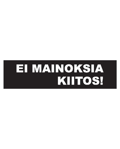Ei mainoksia kiitos, Tarra, 200x50 mm