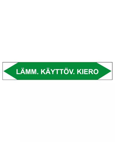 Lämm. Käyttöv. Kiero, 250x40 mm