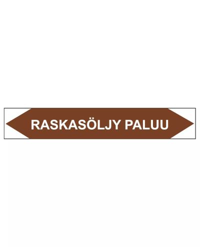 Raskasöljy paluu, 250x40 mm