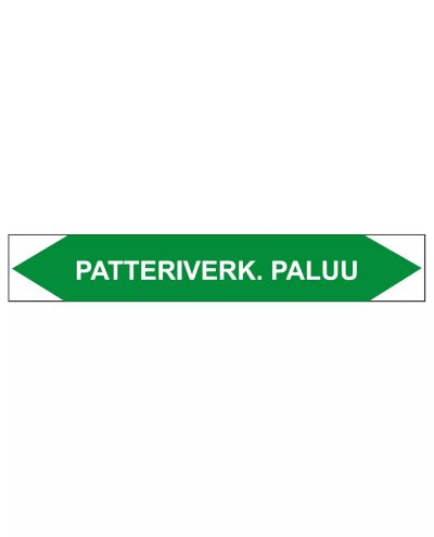 Patteriverk. Paluu, 250x40 mm