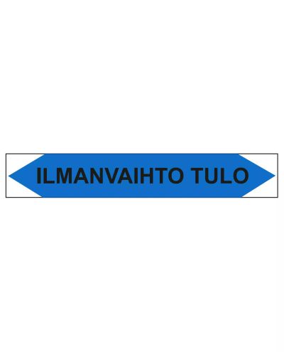 Ilmanvaihto tulo, 250x40 mm