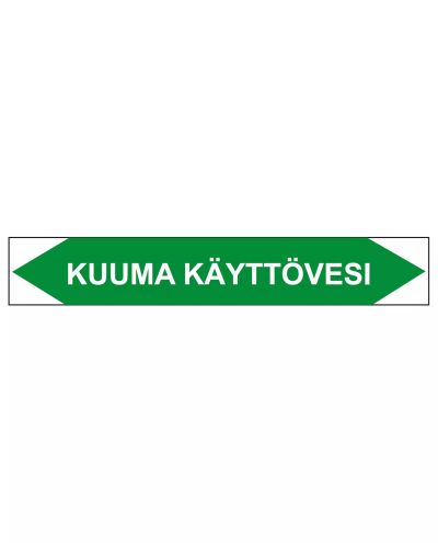 Kuuma käyttövesi, 250x40 mm