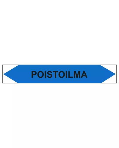 Poistoilma, 250x40 mm