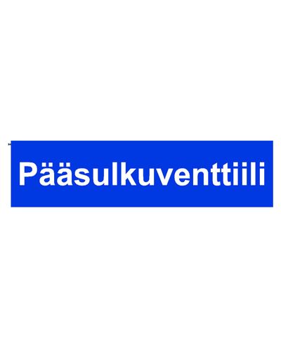 Pääsulkuventtiili, Tarra, 400x100 mm