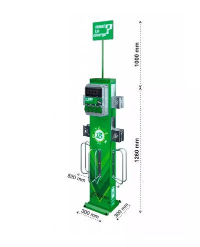 Sähköpyörän latauspiste iBOMBO E-PRS HUB