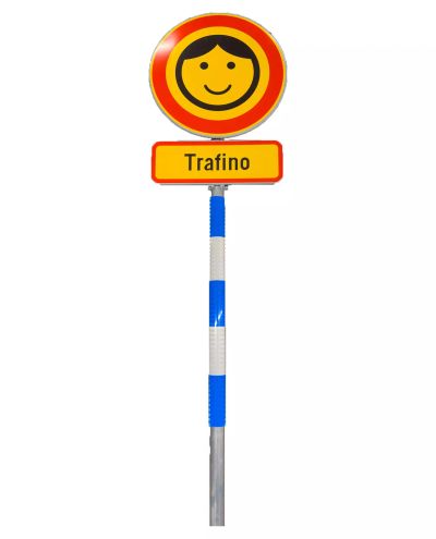 Pylväsheijastin Alumiini Sini/Valko R2