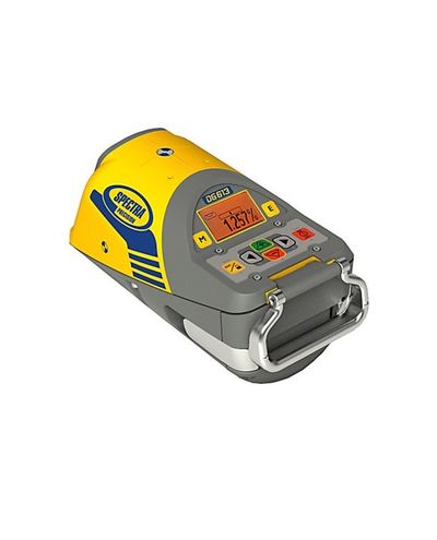 Spectra Precision DG613 putkilaser, laserlähetin, laturi, kauko-ohjain, laukku ja tarvikkeet
