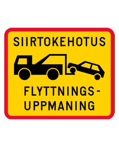 I13.2 Siirtokehotus Alumiini 500x600mm R1, Huippukiinnitys + läpikiinnitys R1