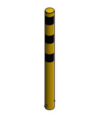 Pollari perus kiinteä, kelta/musta, Ø101mm / 1300mm