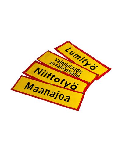 Varoitusteltan lisäkilpi (haluamallasi tekstillä) Varoitusteltan lisäkilpi (haluamallasi tekstillä)