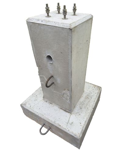 Betonijalusta puomille Betonijalusta puomille