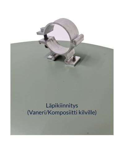 Alumiinikiinnitin 60 mm, 2-puolinen