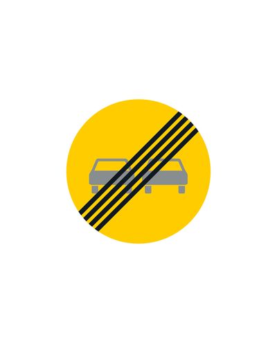 C29 Ohituskielto Päättyy, alumiini (R2 kalvo / ELY-kiinnitys)