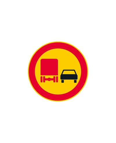 C30 Ohituskielto Kuorma Autolla, alumiini (R2 kalvo / ELY-kiinnitys)