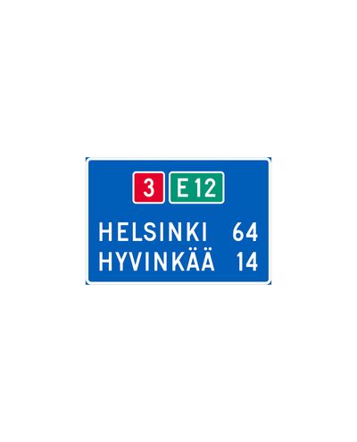 F26 Etäisyystaulu