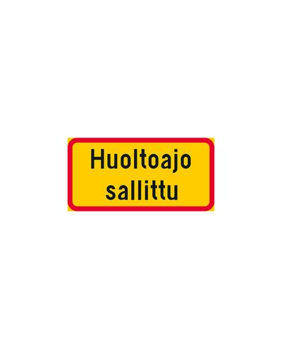 H25 Tekstillinen Lisäkilpi (Kelta/punainen)