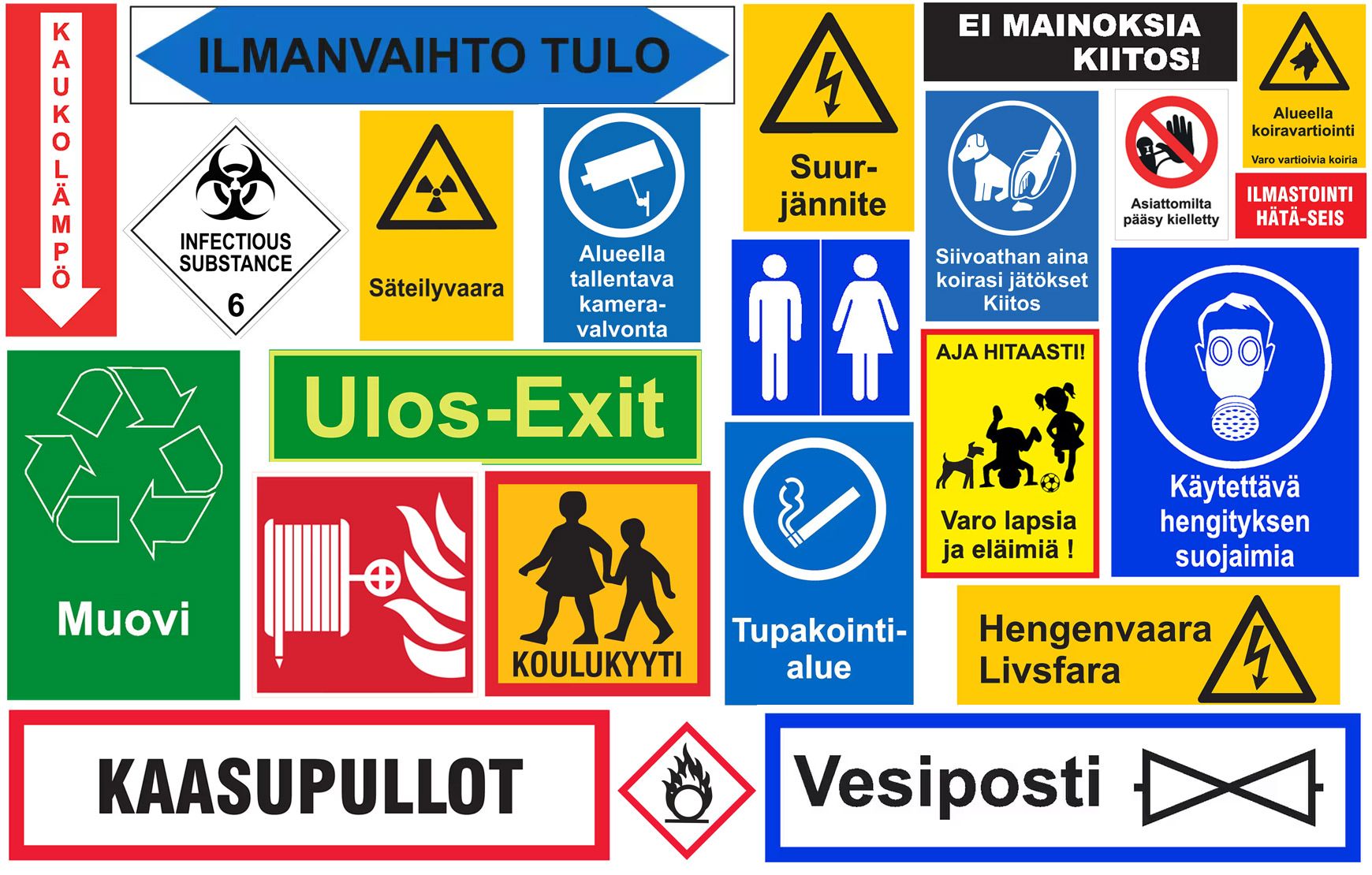 Kyltit ja opasteet